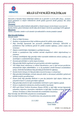 Bilgi Güvenliği Politikası